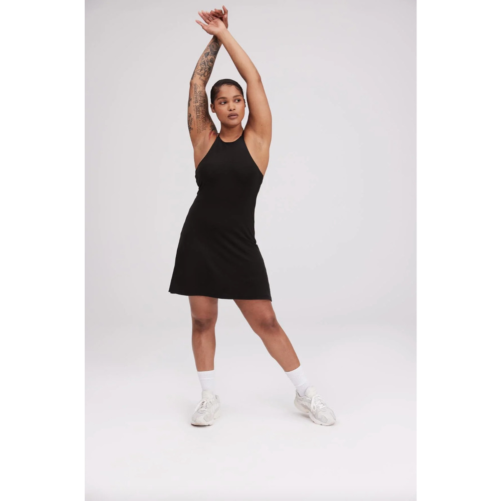 Girlfriend Collective Naomi Workout Dress Black Size Small